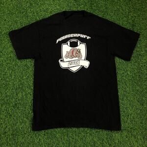 Men’s Black ‘Powderpuff’ Bulldog Graphic Tee